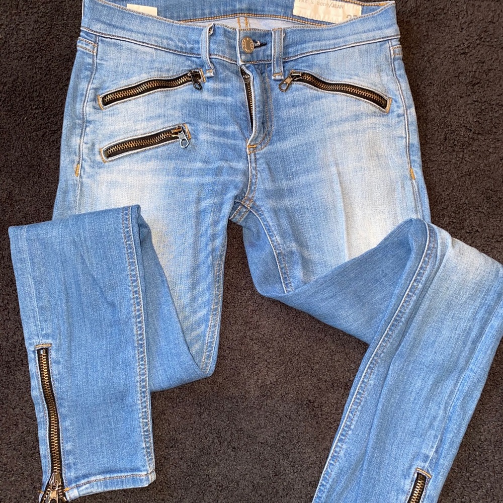 Rag & bone zipper jeans size 25